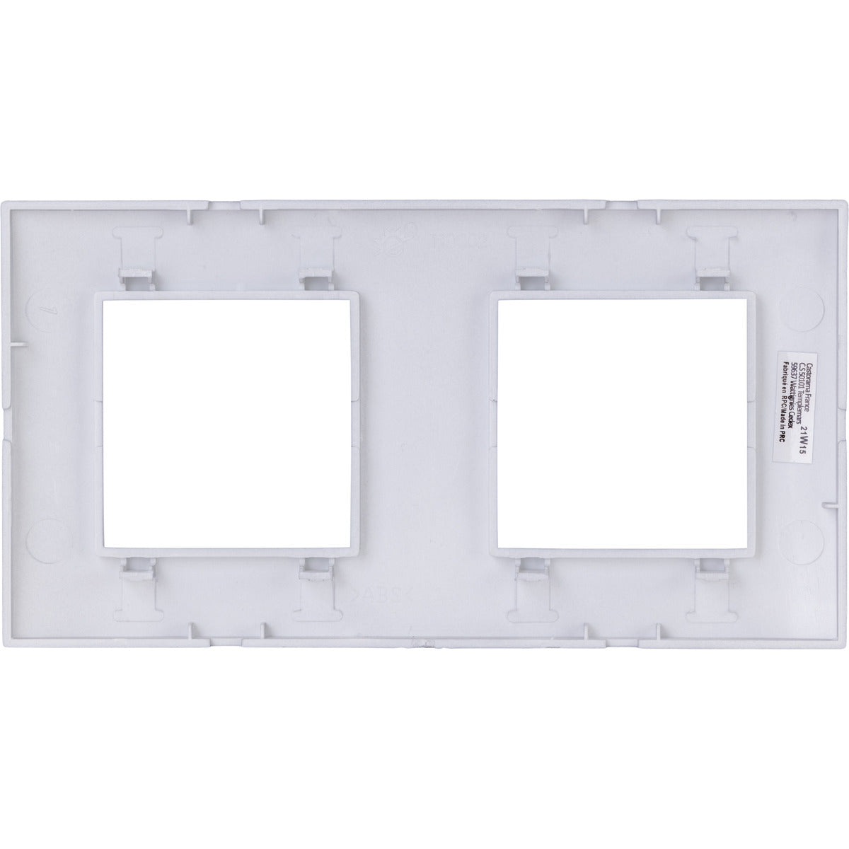 Plaque de finition double Kalya - Zenitech