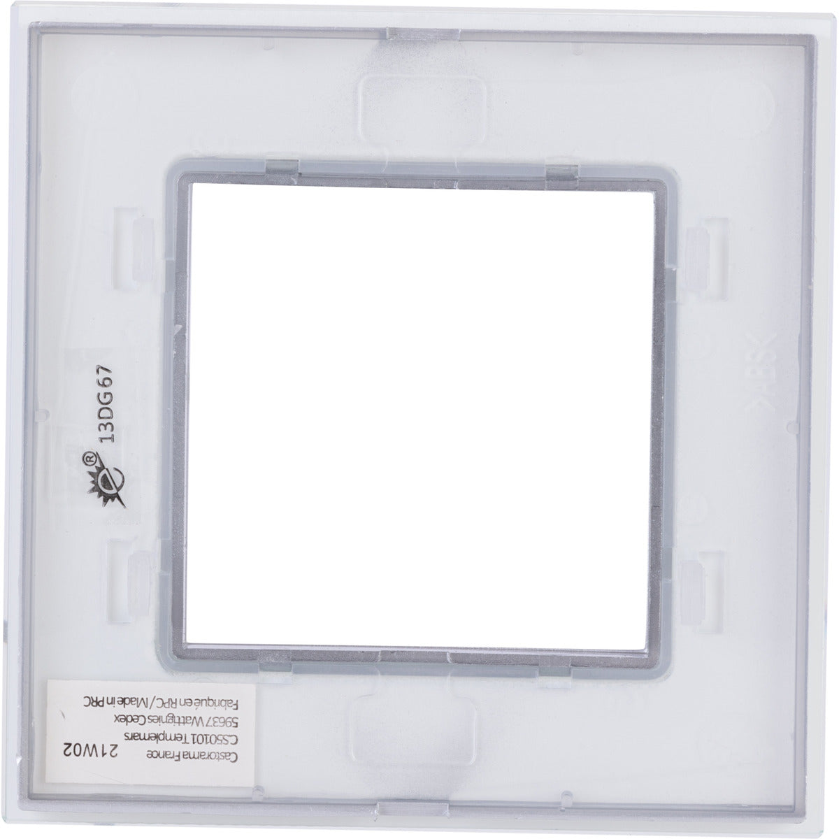 Plaque de finition simple en verre Kalya - Zenitech