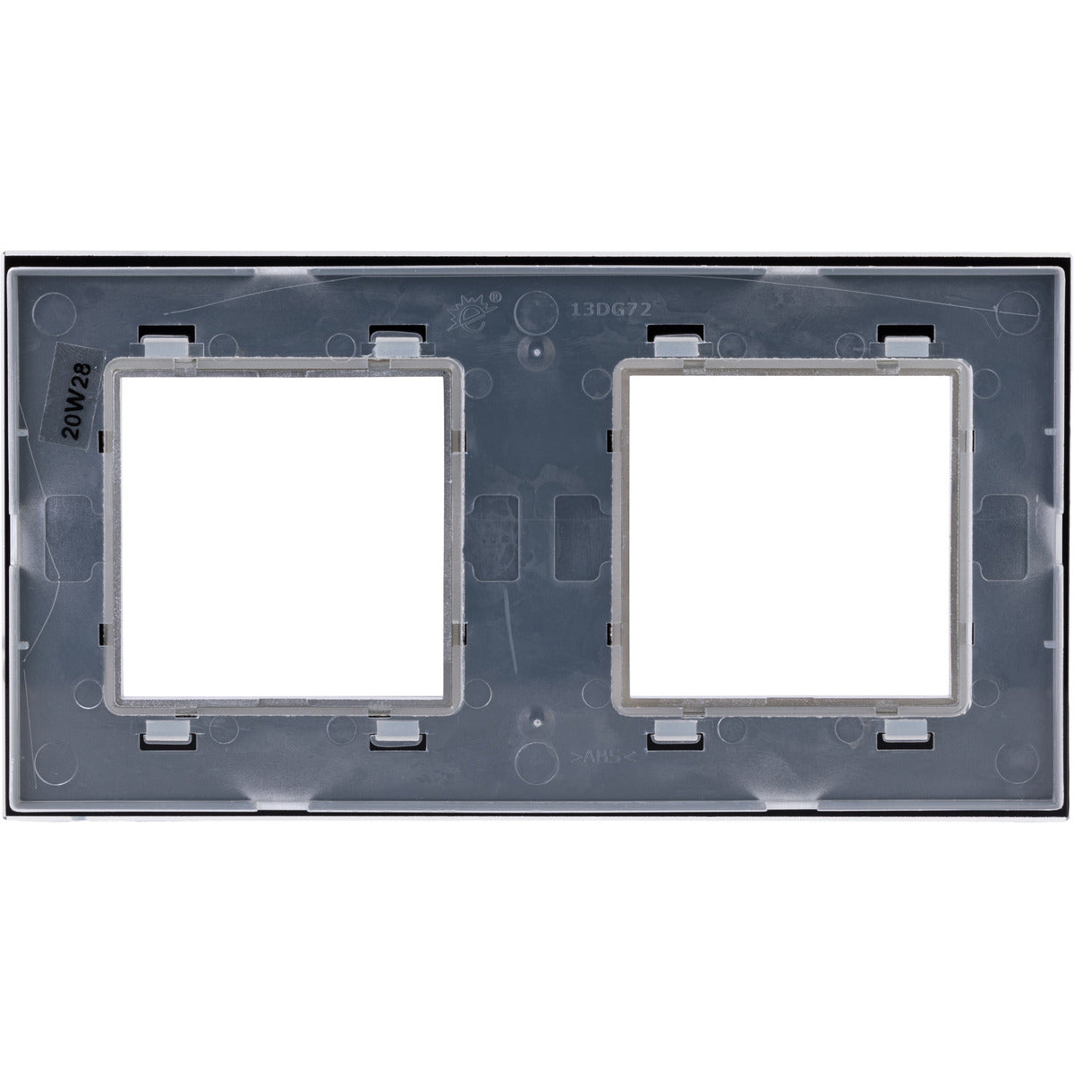 Plaque de finition double en verre Kalya - Zenitech