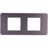 Plaque de finition double Kalya - Zenitech