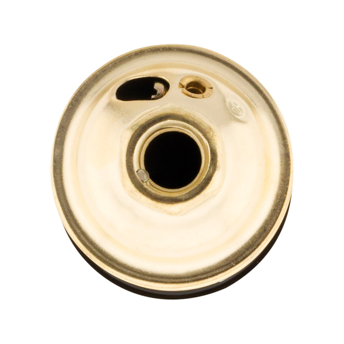 Douille E27 Acier Laitonné collerette bakélite - Zenitech