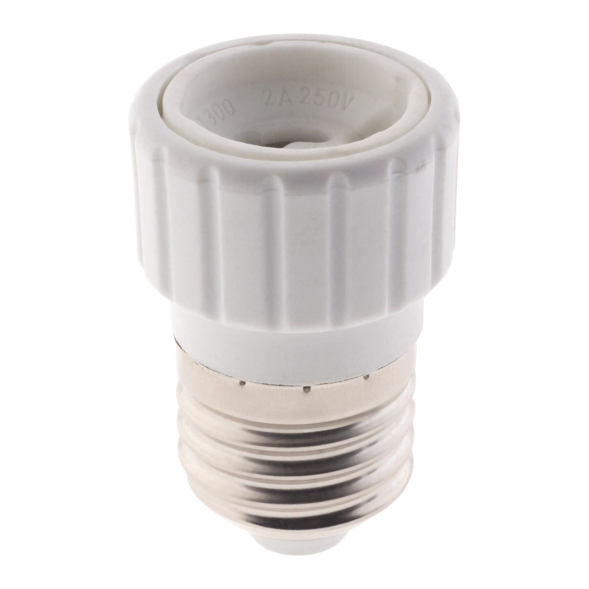 Adaptateur de douille E27 vers GU10 à visser - Compatible LED - Blanc - Zenitech