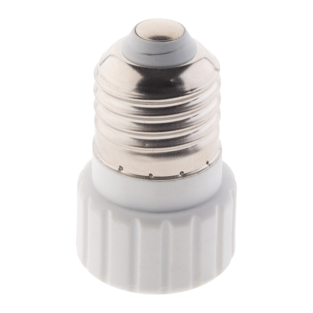 Adaptateur de douille E27 vers GU10 à visser - Compatible LED - Blanc - Zenitech