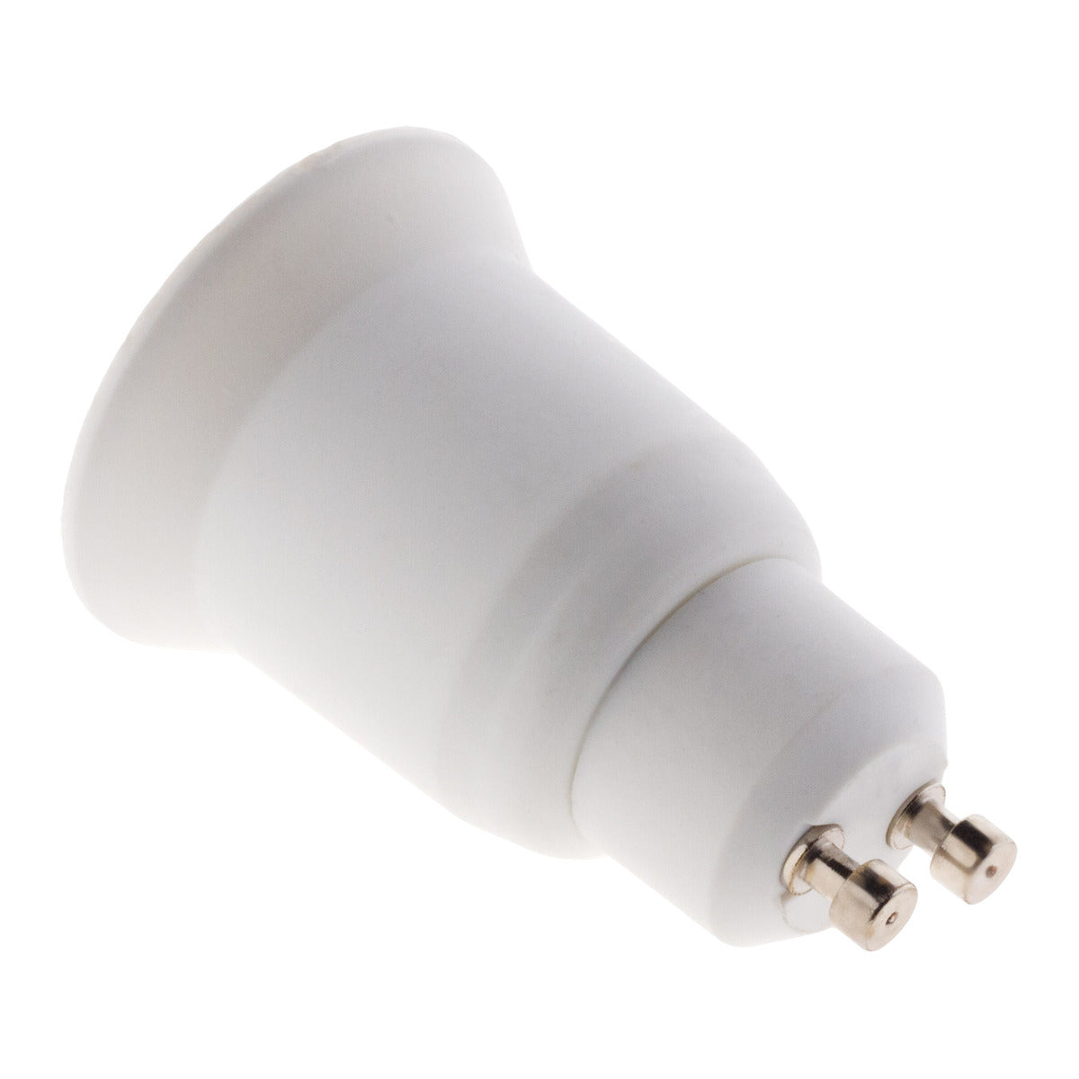 Adaptateur de douille GU10 vers E27 à baïonnette - ampoules LED et halogènes - Blanc - Zenitech
