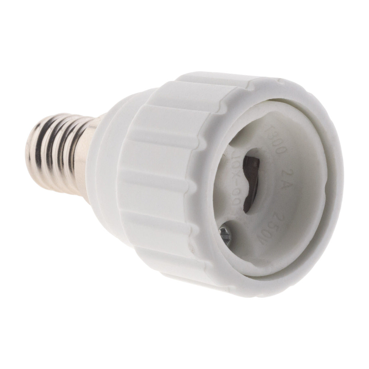 Adaptateur de douille E14 vers GU10 à visser - ignifuge - Blanc - Zenitech