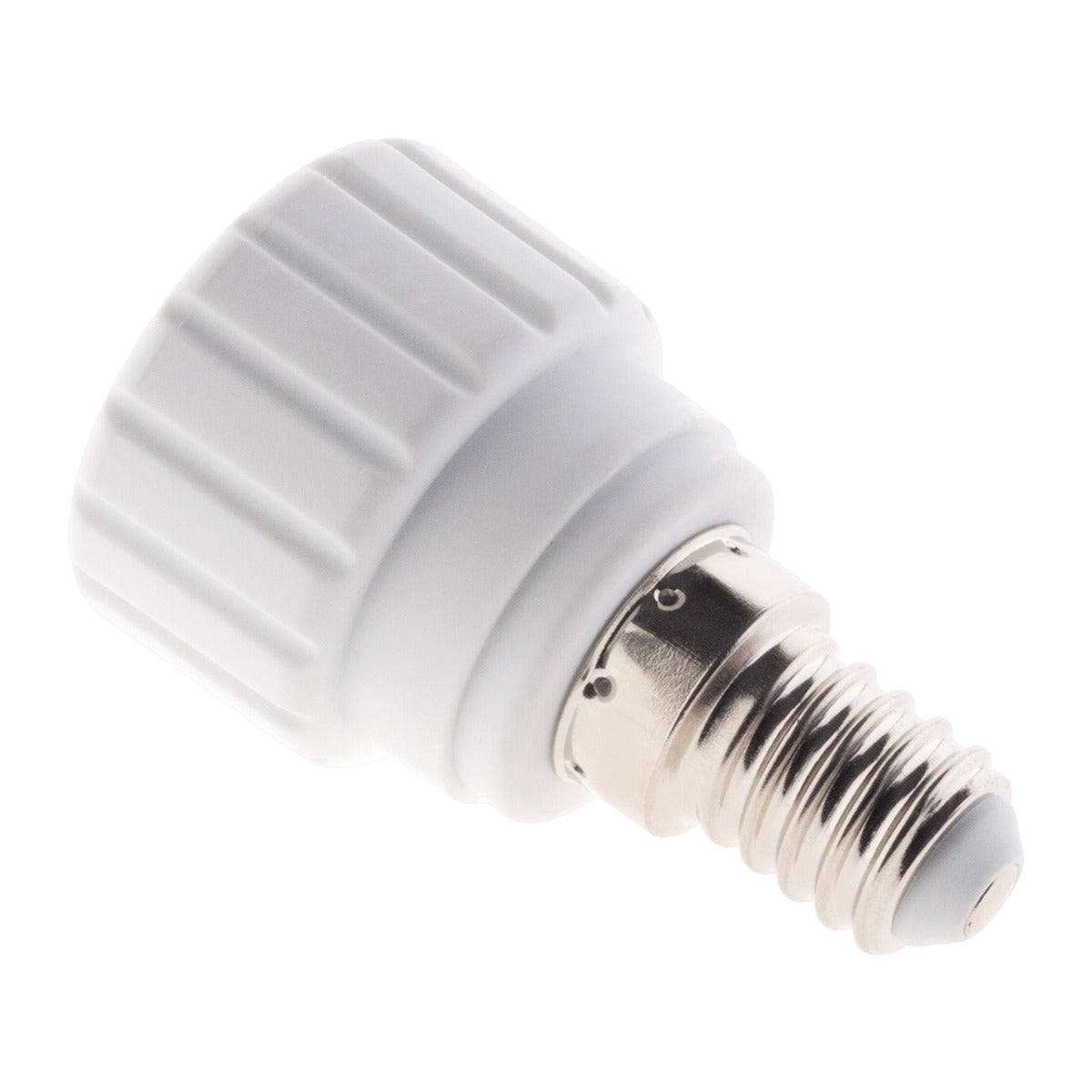 Adaptateur de douille E14 vers GU10 à visser - ignifuge - Blanc - Zenitech