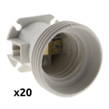 Lot de douilles de chantier E27 - blanc - Zenitech