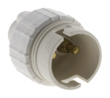 Douille B22 Nylon simple bague - Blanc - Zenitech