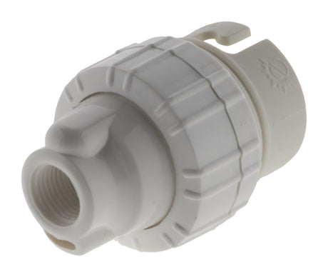 Douille B22 Nylon simple bague - Blanc - Zenitech