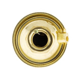 Douille B22 Acier laitonné simple bague borne de terre - Zenitech