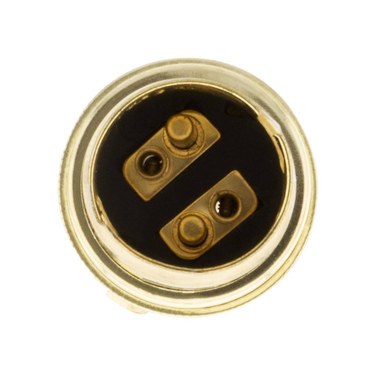 Douille B22 Acier laitonné simple bague borne de terre - Zenitech