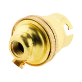 Douille B22 Laiton bague borne de terre - Simple - Zenitech