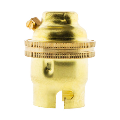 Douille B22 Laiton bague borne de terre - Simple - Zenitech