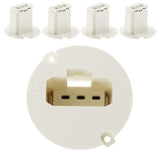 Lot de 5 couvercles DCL pour boîte applique Ø50mm - Blanc - Zenitech