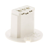 Lot de 5 couvercles DCL pour boîte applique Ø50mm - Blanc - Zenitech