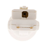 Douille avec Fiche DCL 6A 250V E27 - Blanc - Zenitech
