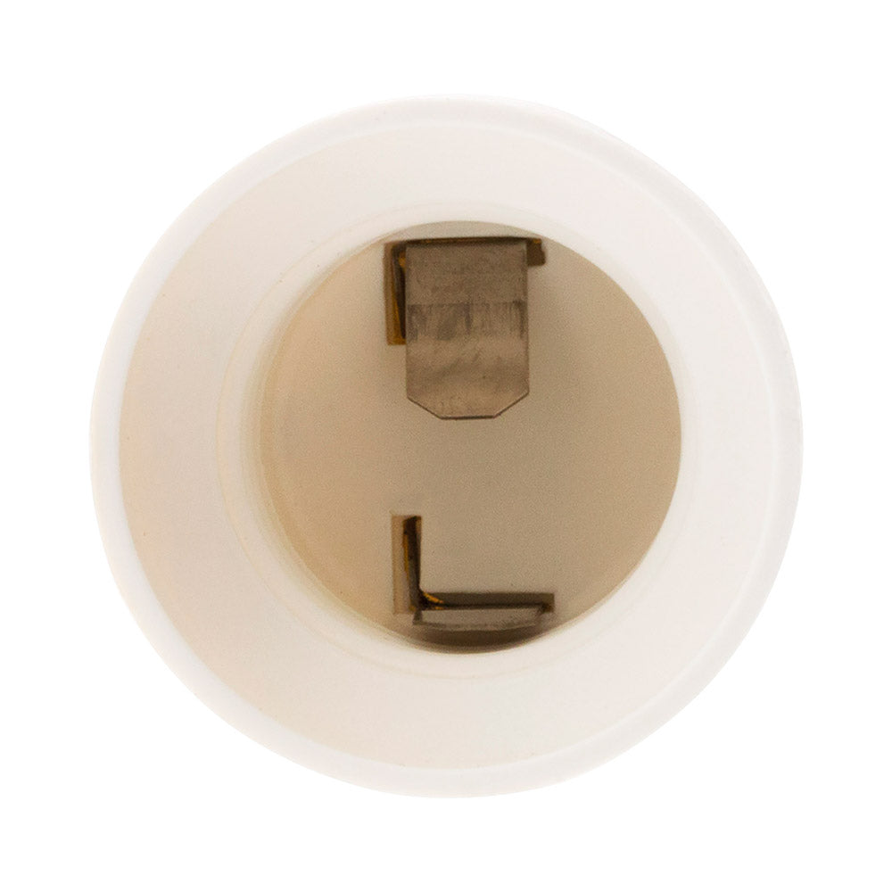 Douille avec Fiche DCL 6A 250V E27 - Blanc - Zenitech