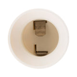 Douille avec Fiche DCL 6A 250V E27 - Blanc - Zenitech