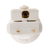 Douille avec Fiche DCL 6A 250V B22 - Blanc - Zenitech