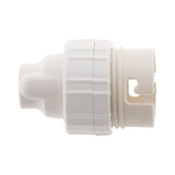 3 douilles B22 en nylon avec 1 bague - Blanc - Zenitech