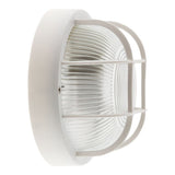 Hublot rond 60W avec grille IP44 E27 Classe II - Blanc - Zenitech