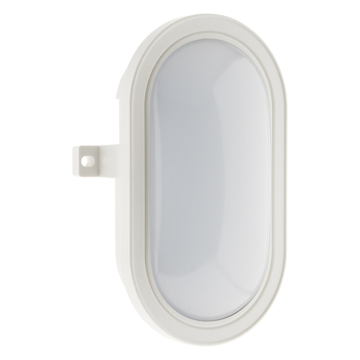 Hublot ovale LED 5,5W 450lm 4000K IP44 - Blanc - Zenitech