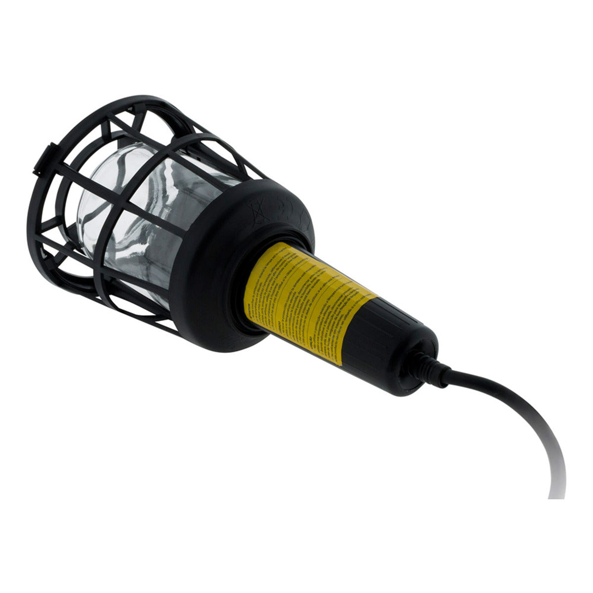 Baladeuse plastique filaire 60W E27 sans ampoule 5m - Noir - Zenitech