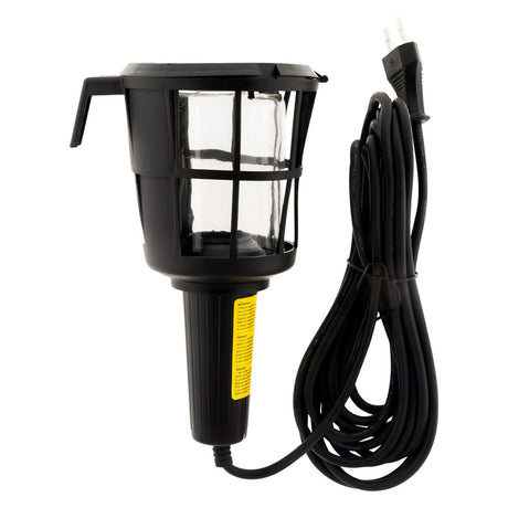 Baladeuse plastique filaire 60W E27 sans ampoule 5m - Noir - Zenitech
