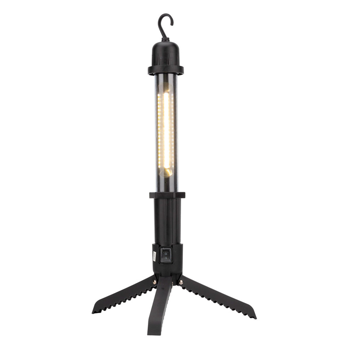 Baladeuse LED rechargeable avec chargeur USB et trépied intégré - Noir - Zenitech