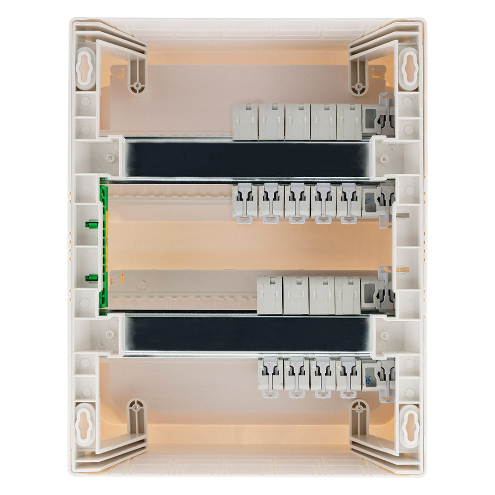 Coffret T3 26 modules équipé + 9 disjoncteurs + 2 interrupteurs + accessoires - Zenitech
