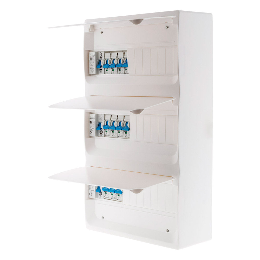 Coffret électrique équipé 39 modules - 11 disjoncteurs - Zenitech