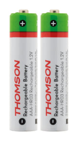 Pack de 2 piles rechargeables HR03 AAA 900 mAh - Thomson