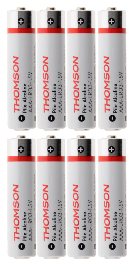Pack piles alcalines LR03 AAA 1,5V - Thomson