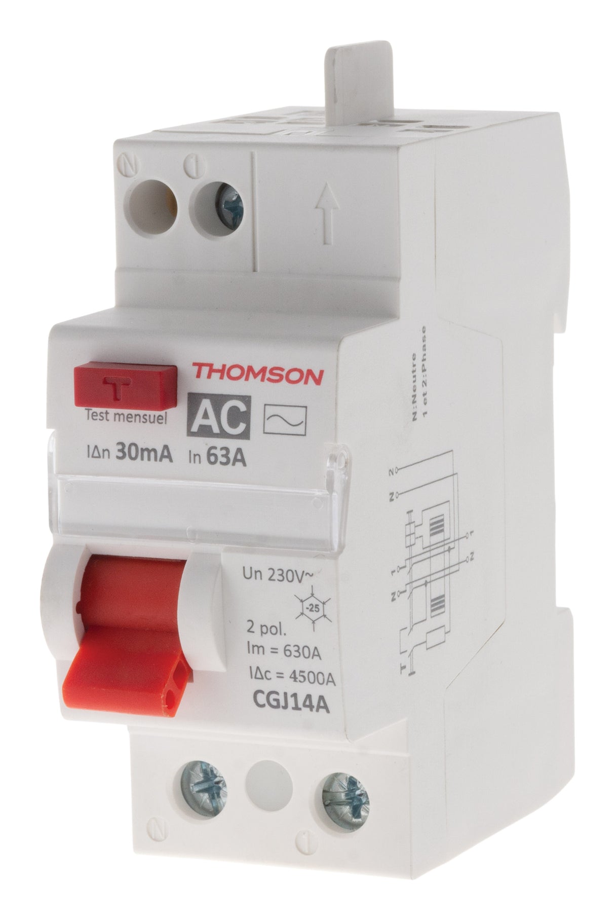 Interrupteur différentiel 30mA type AC NF Easy Connect - Thomson