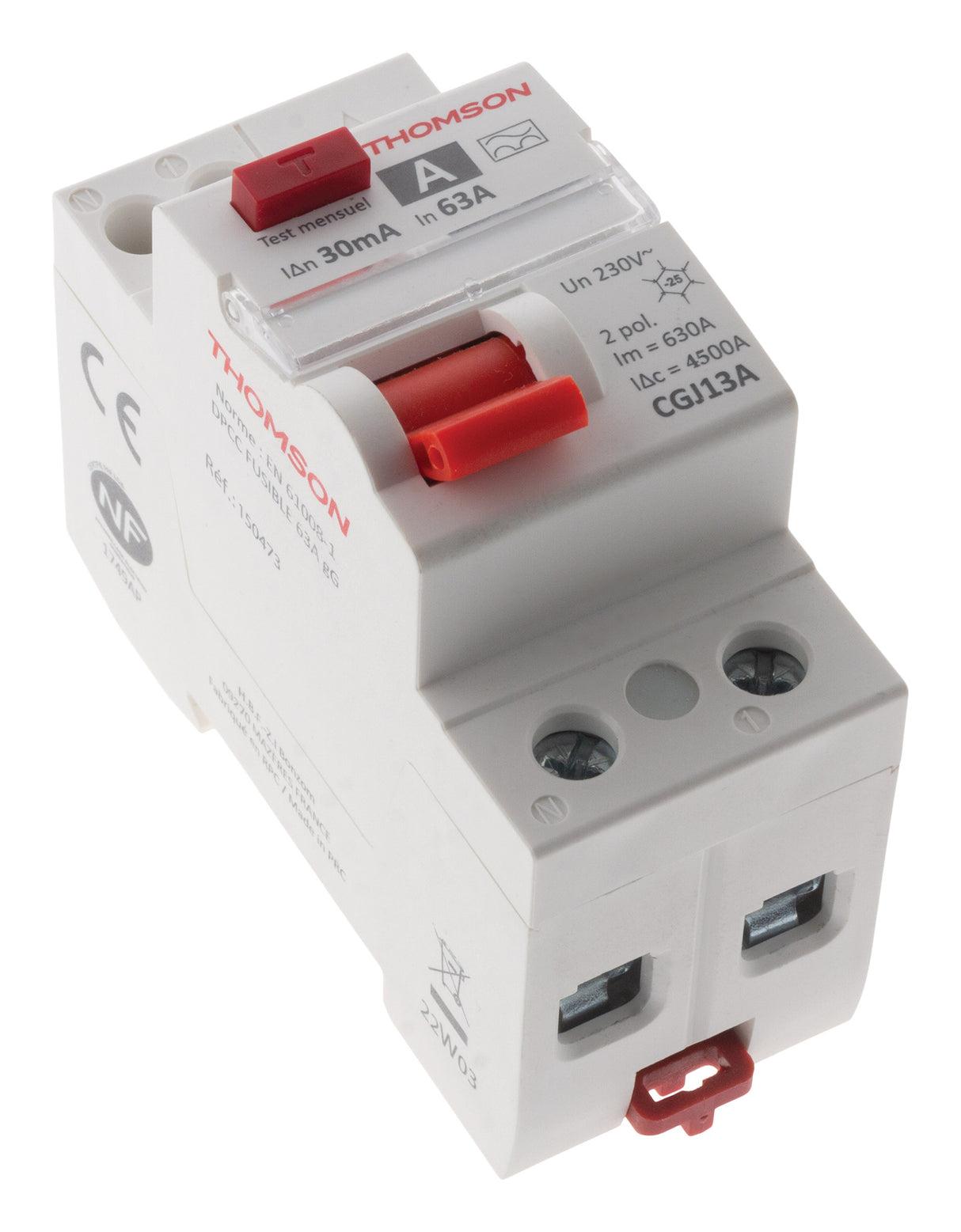 Interrupteur différentiel 30mA type A NF Easy Connect - Thomson