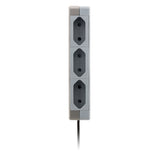 Bloc multiprise 6 prises type C 10A - Gris - Thomson