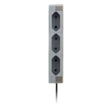 Bloc multiprise 6 prises type C 10A - Gris - Thomson