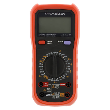Multimètre digital antichoc  8 fonctions CAT III 600V - Protec