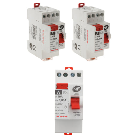 Interrupteur différentiel à vis 40A type AC NF - Thomson