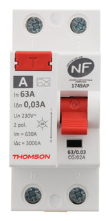 Interrupteur différentiel à vis 63A type A NF - Thomson