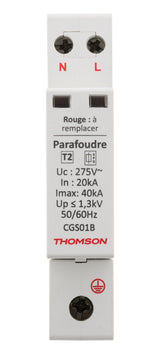 Parafoudre modulaire Ph+N idéal T2 - 40KA - Thomson