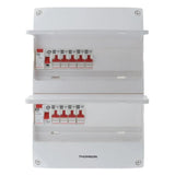 Coffret électrique pré-équipé 2 rangées/26 modules - 2 ID/8 disjoncteurs - EasyConnect Thomson