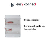 Coffret électrique pré-équipé 2 rangées/26 modules - 2 ID/8 disjoncteurs - EasyConnect Thomson