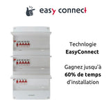 Coffret électrique pré-équipé 3 rangées/39 modules 3 ID/11 disjoncteurs - EasyConnect - Thomson