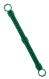 Bornier de terre 28 connexions vert - Thomson