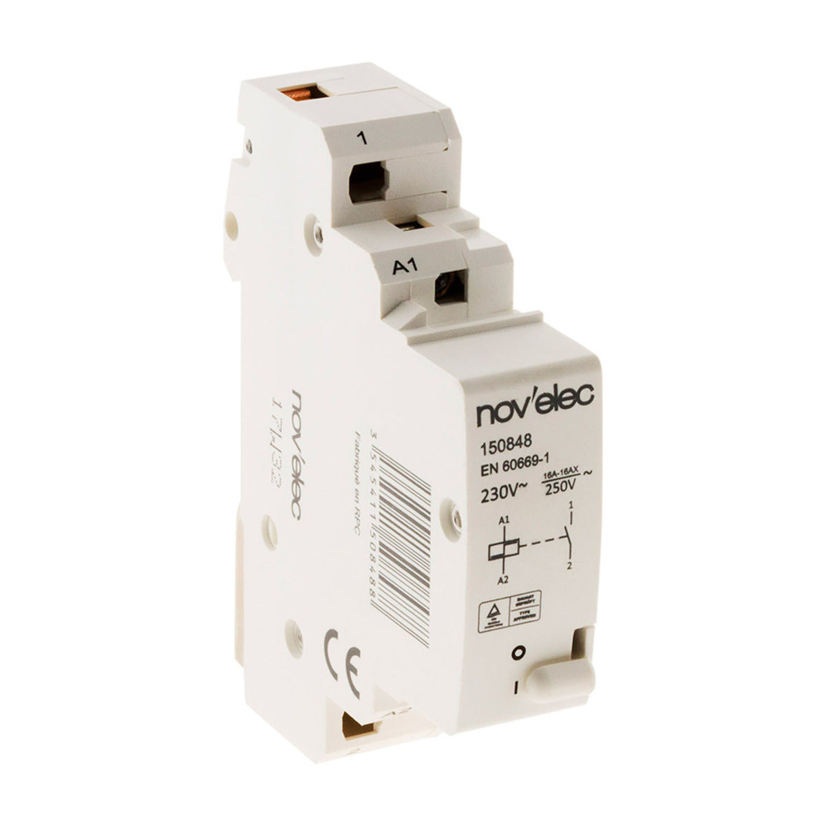 Télérupteur 16A - 230-250V - Zenitech