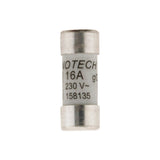 Lot de 3 fusibles céramique 10,3x 25,8 - 16A avec voyant NF - Zenitech