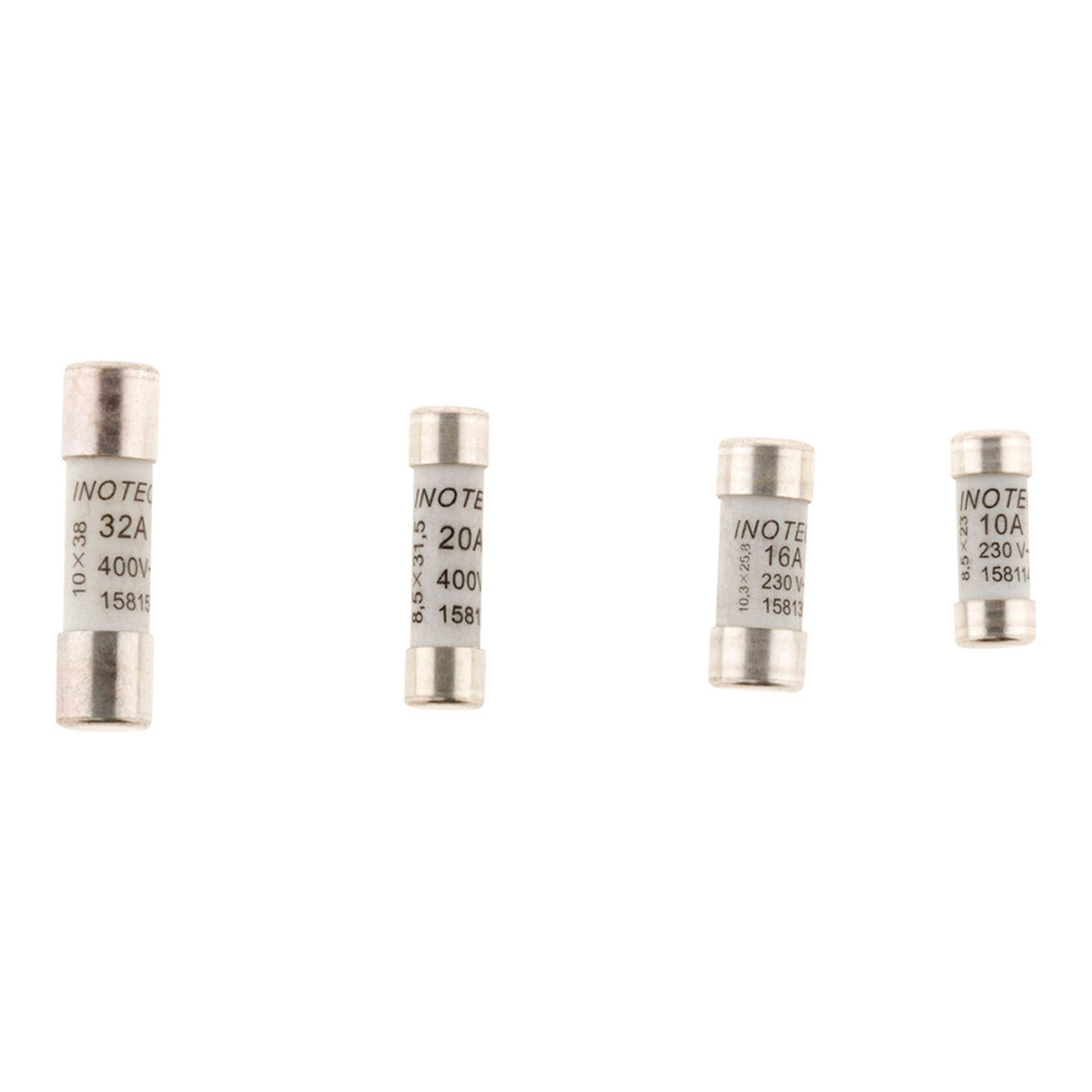 Lot de 8 fusibles 3x10A+3x16A+1x20A+1x32A avec voyant NF - Zenitech