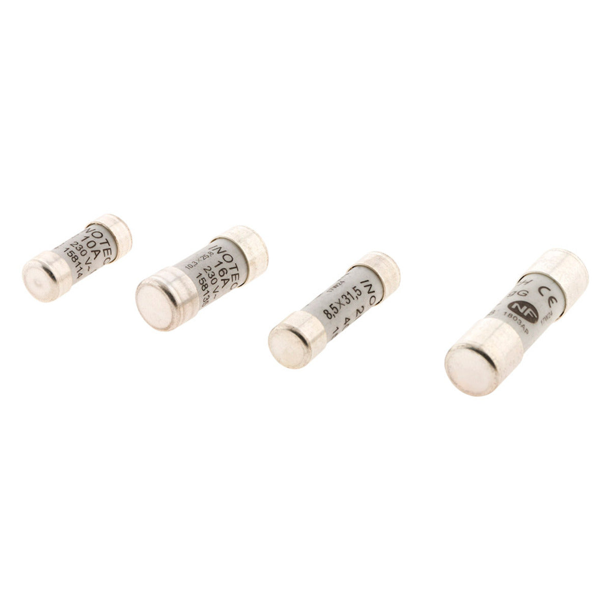 Lot de 6 fusibles 1x10A 3x16A 1x20A 1x32A - avec voyant NF - Zenitech