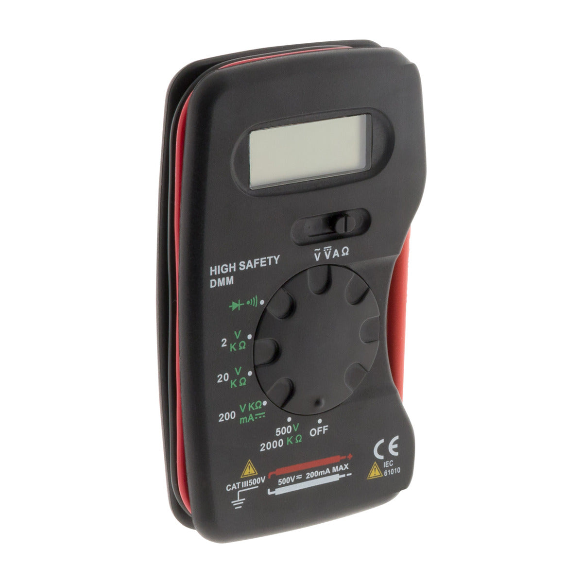 Multimètre de poche 13 calibres + housse - Zenitech